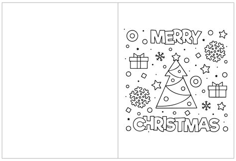 Christmas Coloring Cards Kids - 15 Free PDF Printables | Printablee