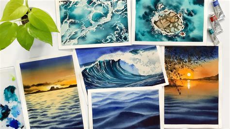 Watercolor Ocean Waves 2.0 | Dhritikana Nath | Skillshare