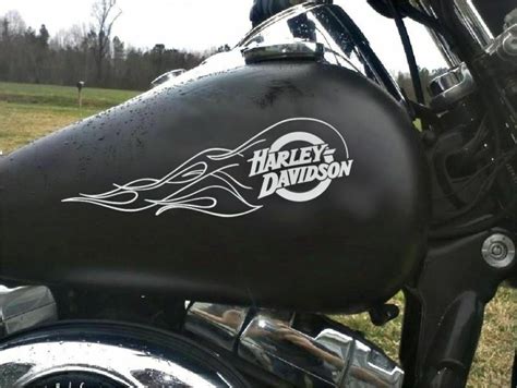 OEM Harley Davidson Motorcycle Flames Gas Tank Decals 2PC Set New Custom Colors - KLP Customs