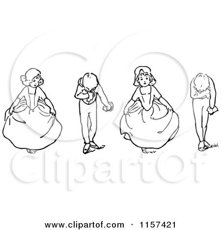 Royalty-Free (RF) Curtsy Clipart, Illustrations, Vector Graphics #1