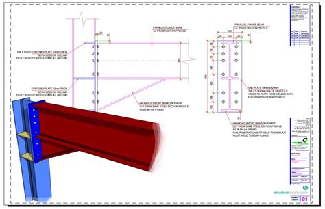 Beam to Wide Flange Column Haunched Connection Detail