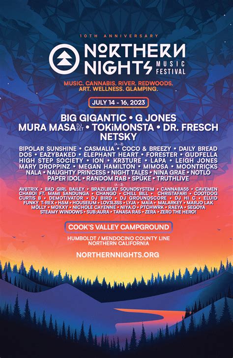 Lineup - Northern Nights California Music Festival 2025