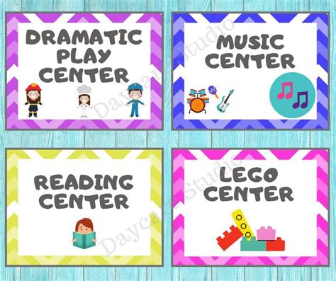 DAYCARE CENTER Signs/childcare Printable Signs for Preschool and Toddler Classrooms/perfect for ...