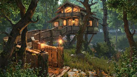 ArtStation - House in the woods