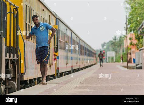 Sri Lanka, Northern Province, Jaffna region, train of Colombo in ...