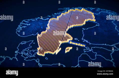 Sweden outline map Stock Videos & Footage - HD and 4K Video Clips - Alamy