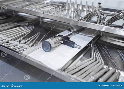 Instruments for Cardiothoracic and Vascular Surgery in a Steel Tray ...