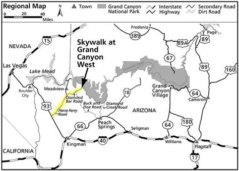 Image result for grand canyon west rim map | Grand canyon west, Grand ...