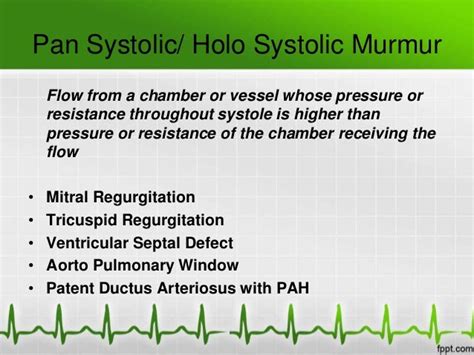 Systolic murmurs