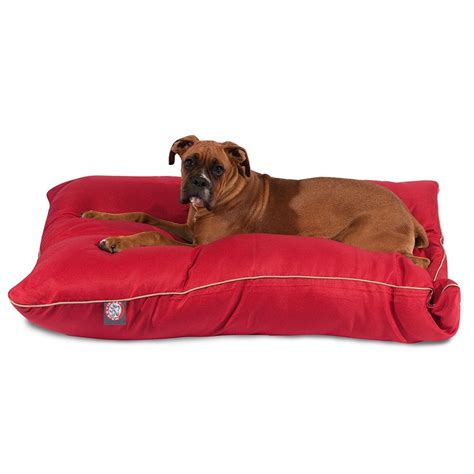 Majestic Pet Super Value Machine Washable Dog Bed, Large, Red - Walmart ...