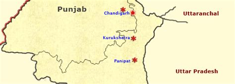 Punjab and Haryana Map, Punjab and Haryana Tourist Map, Tourist Map of ...