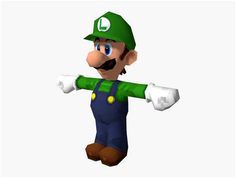 Download Zip Archive - Super Mario 64 Ds Luigi Model, HD Png Download , Transparent Png Image ...