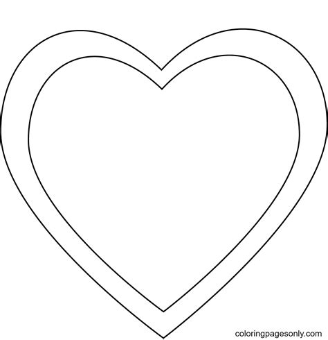 Cute Hearts and Wings Coloring Pages - Heart Coloring Pages - Páginas ...