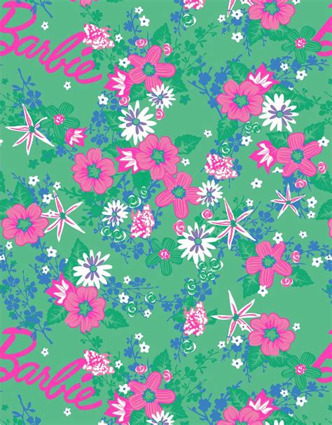 Barbie Extra Green Floral Wallpaper Mural – BigKidCo