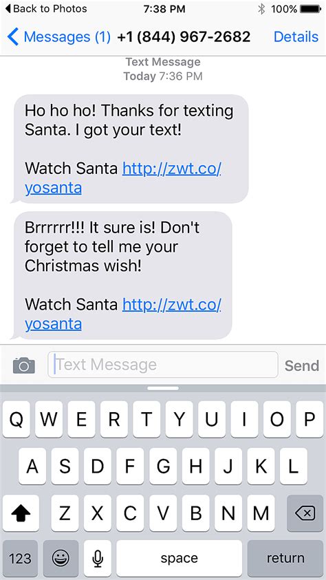 How to Send Santa a Text Message