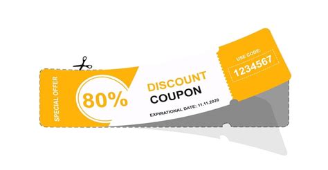 Premium Vector | Cut out coupon