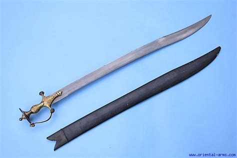 Oriental-Arms: Very Fine Damascus Sousson Pata Sword - India