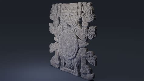 3D model tlaltecuhtli aztec monster - TurboSquid 1704017