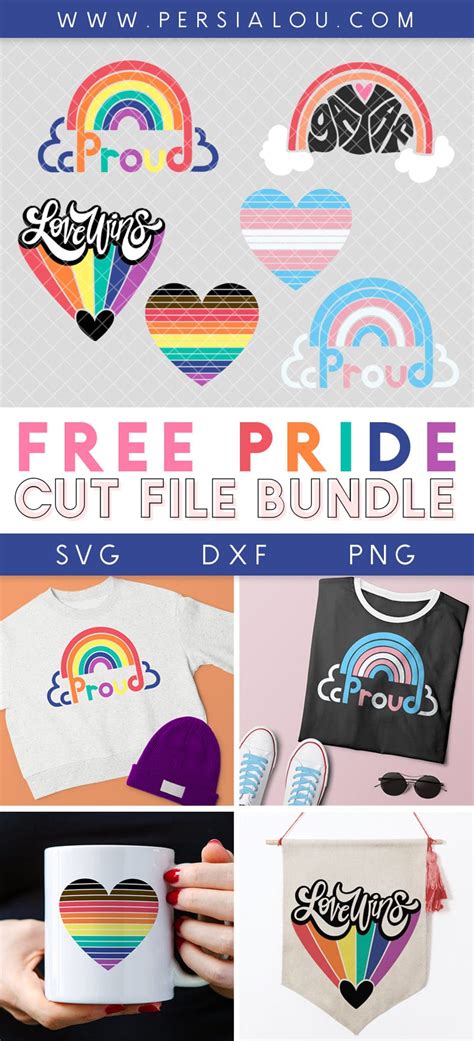 Free LGBTQ Pride SVG Cut Files - Persia Lou