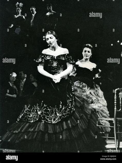 MARIA CALLAS in La Traviata at the Royal Opera House, London, July 1965 Stock Photo - Alamy