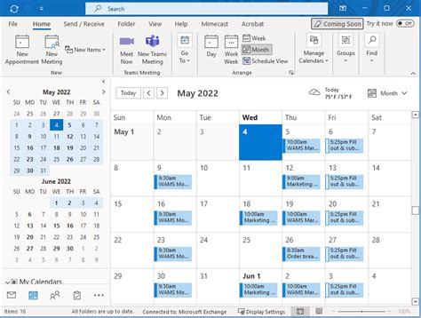 How to Save or Print an Outlook Calendar as PDF - WAMS Inc