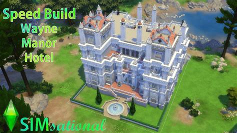 SIMsational the Sims 4 Speed Build: Wayne Manor Hotel Sims Videos, Wayne Manor, Sims Building ...
