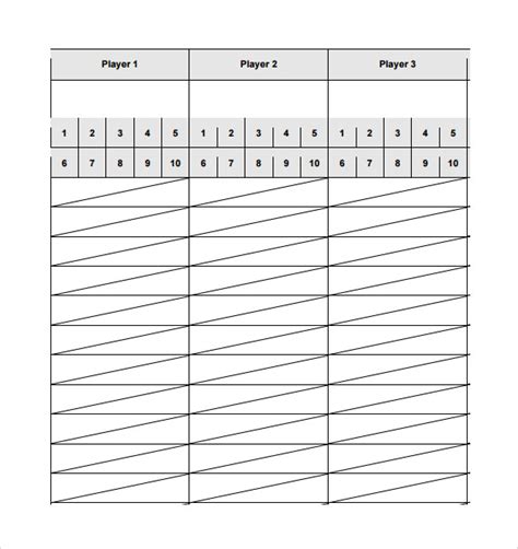 FREE 7+ Phase 10 Score Sheet Templates in PDF | Word