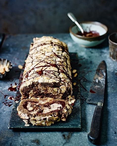 Chocolate coffee meringue roulade recipe | delicious. magazine