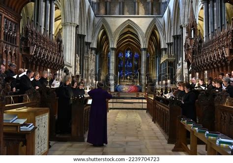 Choir Performs Salisbury Cathedral On August Stock Photo 2239704723 ...