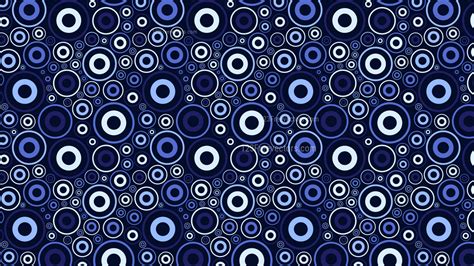 Navy Blue Circle Pattern