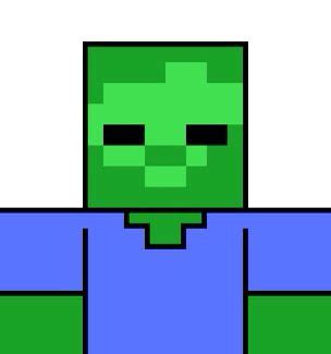 Minecraft Zombie | Pixel art minecraft, Pixel art, Image pixel art