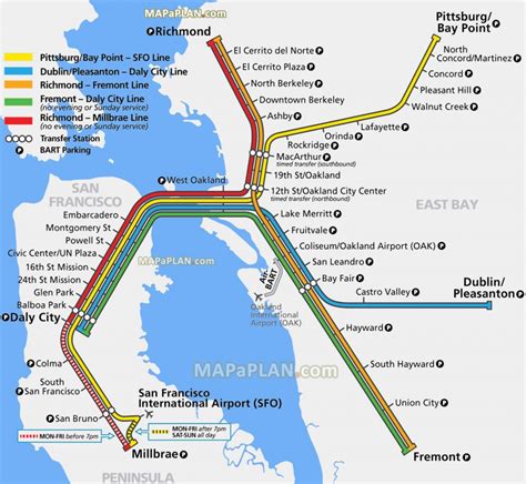 System Map | Bart.gov - Printable Bart Map | Printable Maps