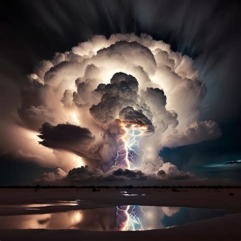 Premium Photo | Cumulonimbus clouds with lightning