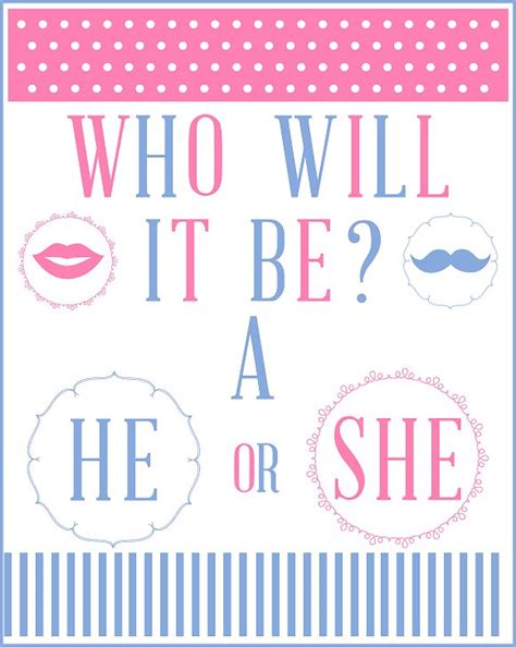 Free Gender Reveal Printables