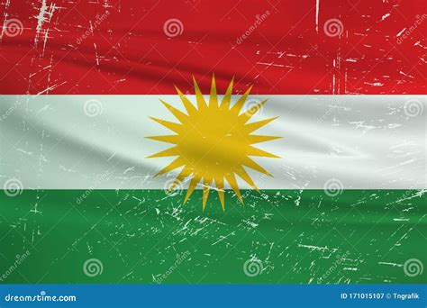 Map Of Kurdistan. Flag Of Kurdistan Maps Territory. Outline Map Kurdistan. Flat Style Stock ...