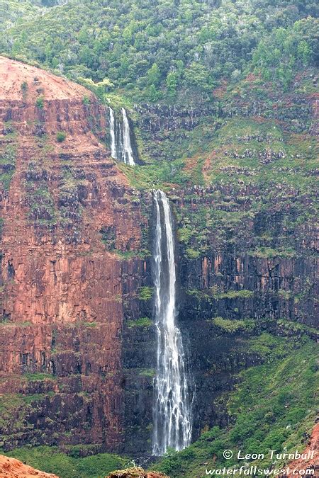 Waterfalls of Hawaii - Waipoo Falls; Kauai, Waimea Canyon