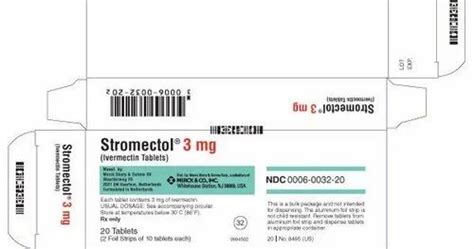 Stromectol 3 mg, For Hospital, Packaging Size: 1x20, Rs 200 /box | ID: 22243596855