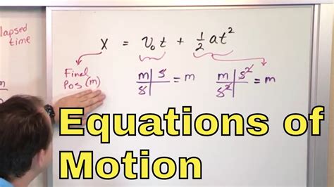 02 - Equations of Motion with Constant Acceleration (Velocity, Position ...