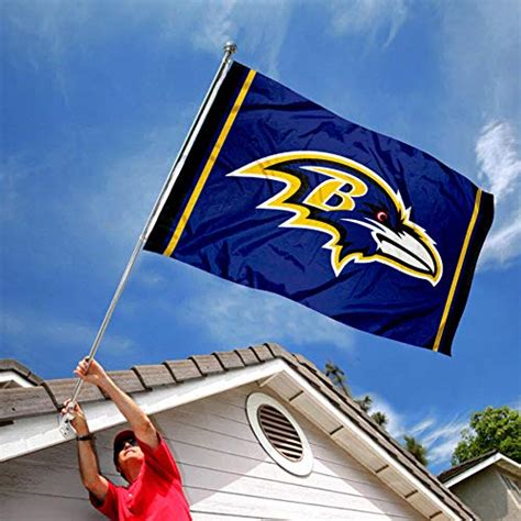 Baltimore Ravens Large 3x5 Flag - Footballs