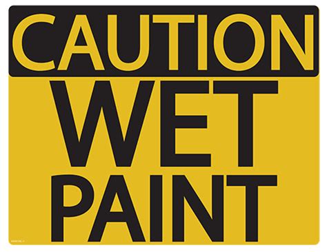 Caution Wet Paint - ClipArt Best