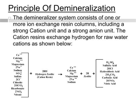 Water demineralization process | PPT