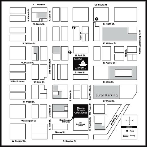 Courthouse Map and Parking | Macon County Circuit Clerk