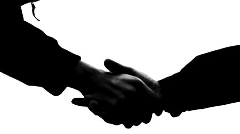 Silhouette Handshake at GetDrawings | Free download