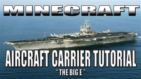 Minecraft Aircraft Carrier Tutorial