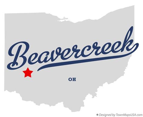 Map of Beavercreek, OH, Ohio