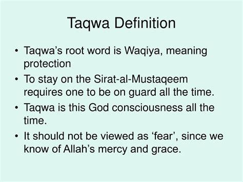 What Does Taqwa Mean in Islam? | Religions Facts