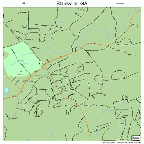 Blairsville Georgia Street Map 1308480