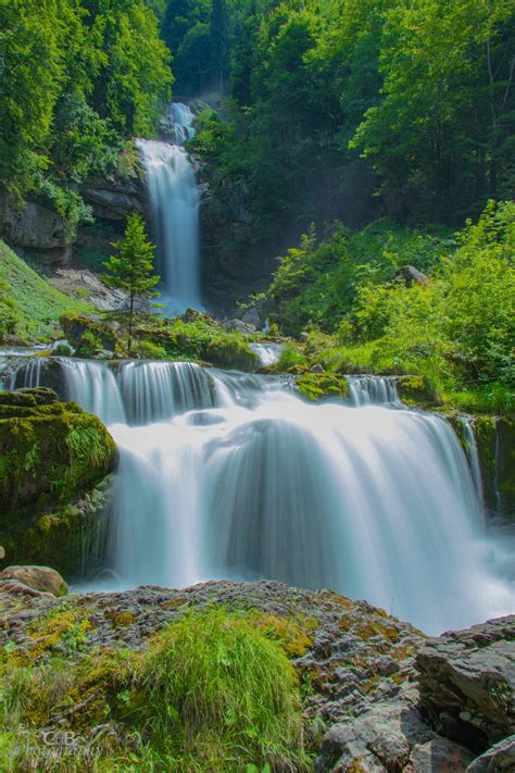 Giessbach Falls - One of the most stunning waterfall in Switzerland located at the lake Brienz ...