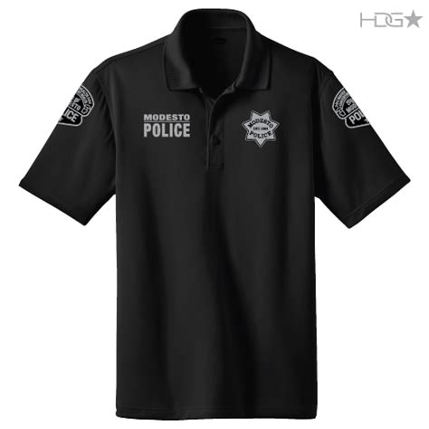 Modesto Police Officer Black Polo | HDG Tactical