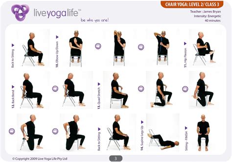 Yoga with a Chair Level 2 – Class 3 | Live Yoga Life